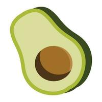 aguacate ilustración diseño en blanco antecedentes vector