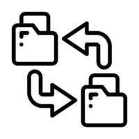 transfer line icon vector