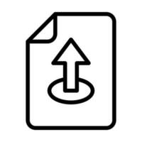 upload file line icon vector