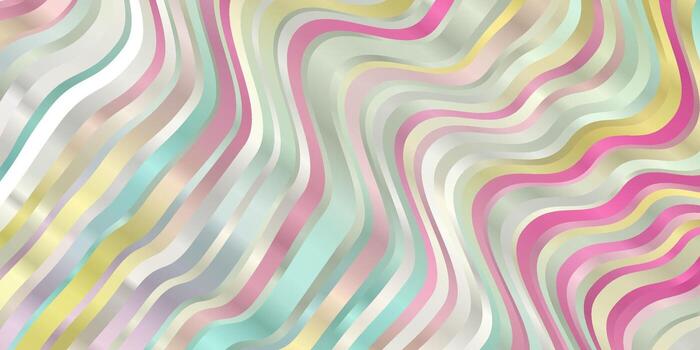 patrón de vector multicolor claro con líneas torcidas.