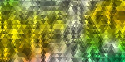 Light Multicolor vector layout with lines, triangles.