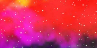 Light Multicolor vector layout with bright stars.