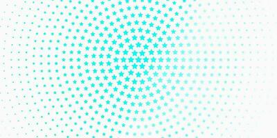 Light Green vector background with small and big stars.