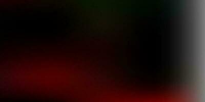 Dark green, red vector blurred layout.