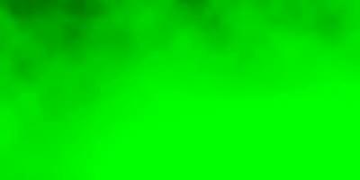 Light Green vector backdrop with cumulus.