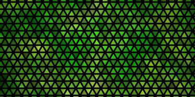 Light Green, Yellow vector background with triangles.