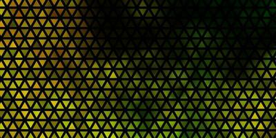 Fondo de vector verde claro, amarillo con estilo poligonal.