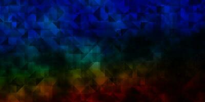 Dark Multicolor vector texture with triangular style.