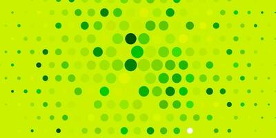 Light Green vector template with circles.