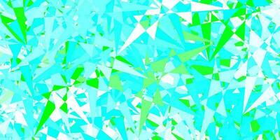 Light blue, green vector backdrop with triangles, lines.