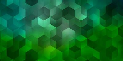 Light Green vector background with hexagons.