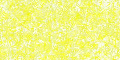 Light yellow vector background with triangles.