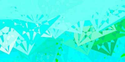 Light Blue, Green vector pattern with polygonal shapes.