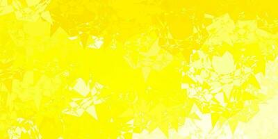 Light Yellow vector background with polygonal forms.