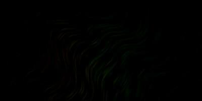 Dark Green, Red vector background with bows.