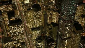 Cinematic aerial shot of real estate residential city buildings blocks video