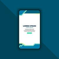 Abstract Background Design for Mobile Landing Page vector