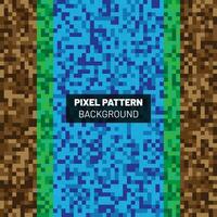 Pixel Pattern Background Design vector