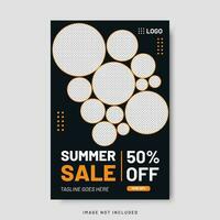 Summer Sale Flyer Brochure Design vector