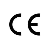 CE mark vector icon
