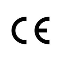 CE mark vector icon