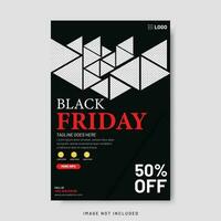 Black Friday Flyer Brochure Design vector