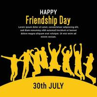 amistad día, internacional amistad día, amistad día diseño, vector