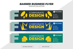 business banner with letter F. Can be used for your business needs. vector