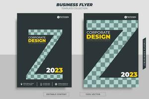 Business flyer brochure with letter Z. Can be used for your business needs. vector