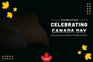 Canada Day Flyer Wallpaper Banner Brochure for Celebration 4 July photo