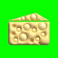 3D Bakery Ingredients Asset with a greenscreen background photo