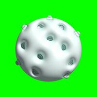 3D Galaxy Planet Assets with Greenscreen Background photo