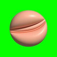 3D Galaxy Planet Assets with Greenscreen Background photo