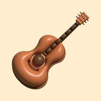 3D Music Instrument Assets with Light Background photo