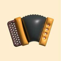 3D Music Instrument Assets with Light Background photo