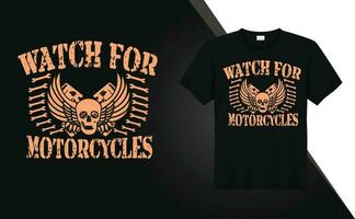 motocicleta moto montando camiseta diseño gratis vector