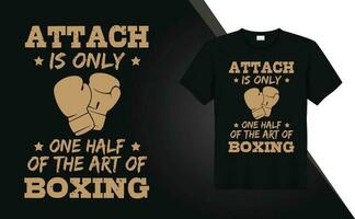 boxeo o luchando tipográfico gráficos camiseta diseño gratis vector