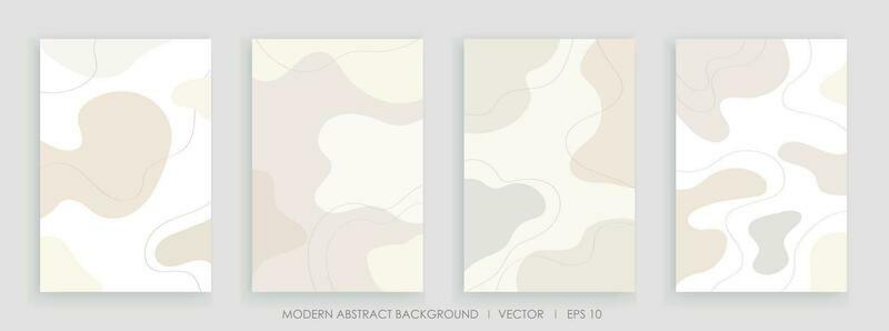 Modern abstract creative backgrounds with wavy shapes and line colorful colors design
