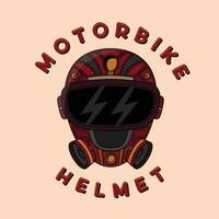 mejor moto casco vector ilustración.