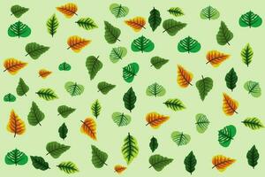 leaf pattern background vector