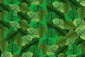 leaf pattern background vector