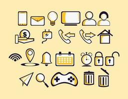 a set of icons vector