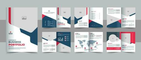 Company profile brochure template cover layout design vector