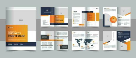 diseño de plantilla de folleto de perfil de empresa diseño de folleto de negocio corporativo moderno creativo vector