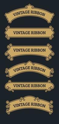 Collection of Vntage Ribbon Vectors
