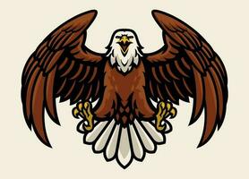 Soaring Eagle Mascot Design vector