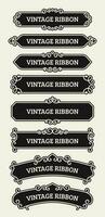 Vintage Ribbon Banner Template for Title, Certificate, and Text vector