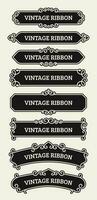 Vintage Ribbon Banner Template for Title, Certificate, and Text vector