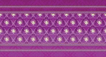 Purple and white pattern textile design. vector