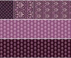 White and purple design pattern for graphic design art and textile work. vector